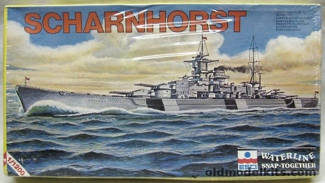 ESCI 1/1200 Scharnhorst Battlecruiser, 417 plastic model kit